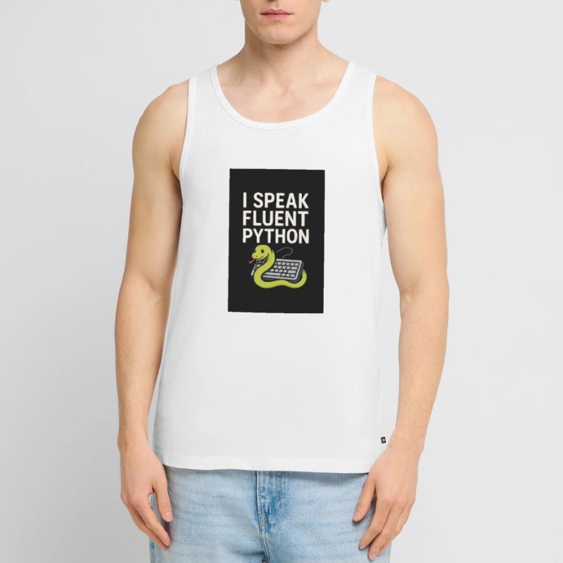 Serpent de codage Python Débardeur bio Premium Homme