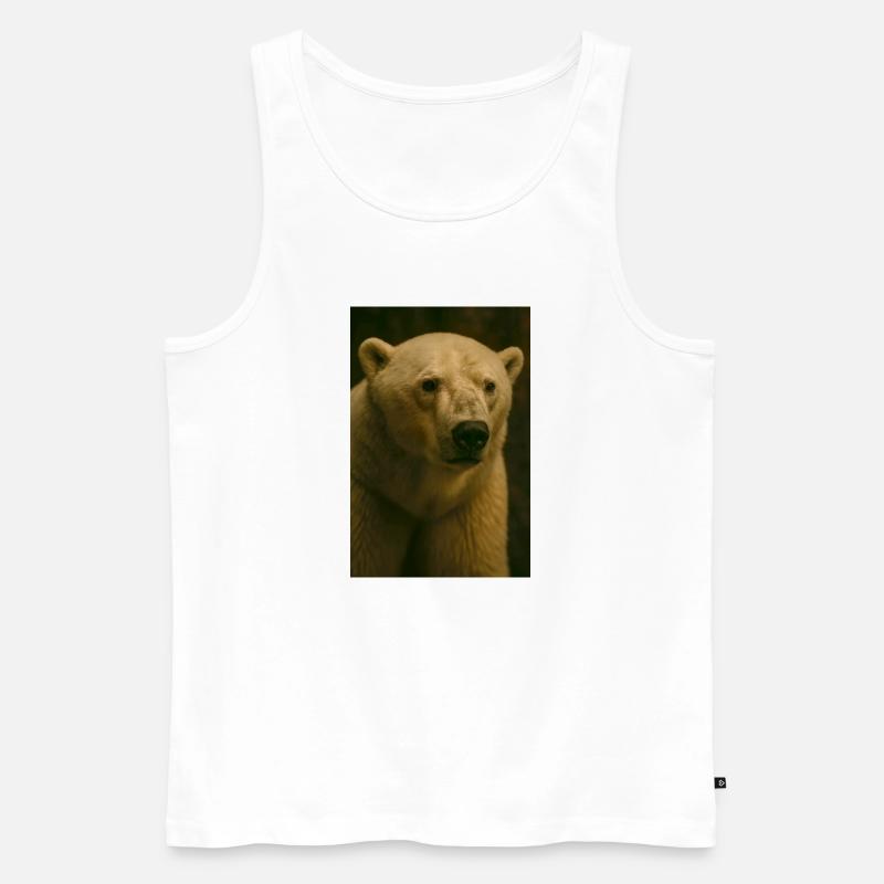 Tiere - Eisbär - Männer Premium Bio Tank Top - Weiß
