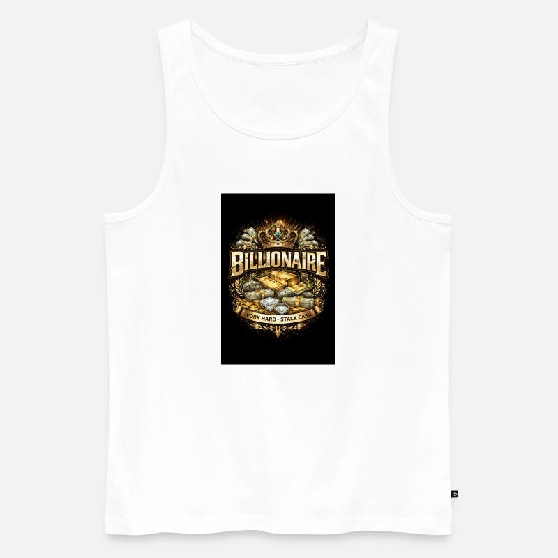 6D0F5E12-D063-4FDD-AC08-1CA5FF0643D0 - Männer Premium Bio Tank Top - Weiß