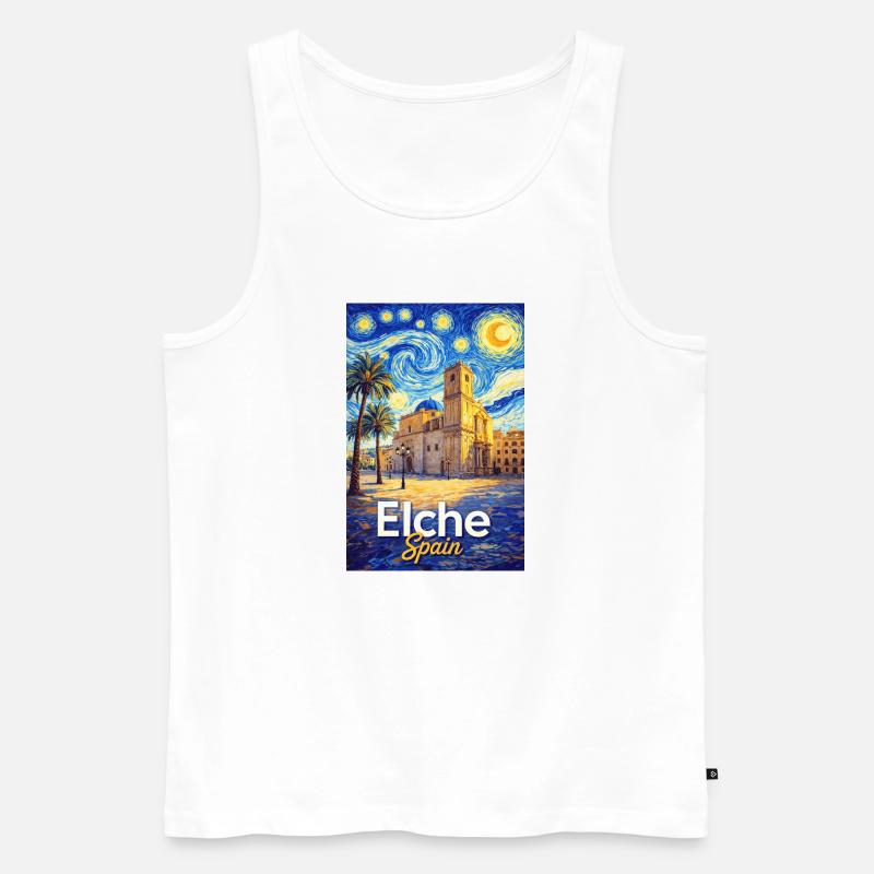 Elche Spain - Männer Premium Bio Tank Top - Weiß
