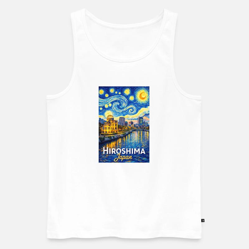 Hiroshima, Japan - Männer Premium Bio Tank Top - Weiß