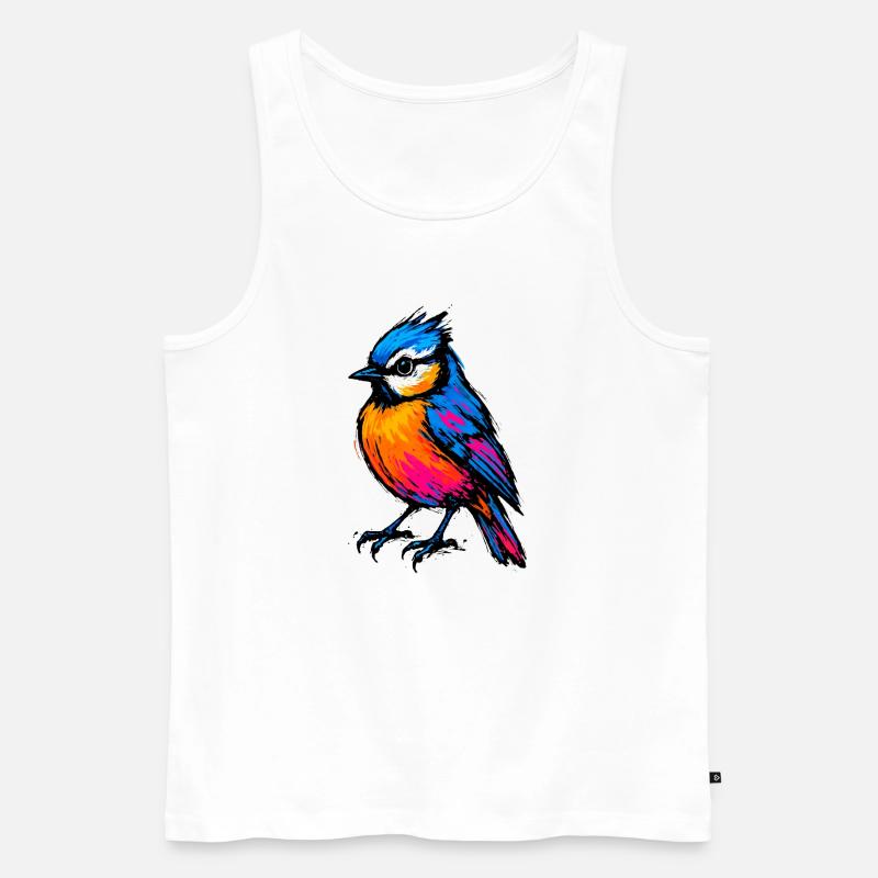 Pop Art: Der Farbausbruch - Männer Premium Bio Tank Top - Weiß
