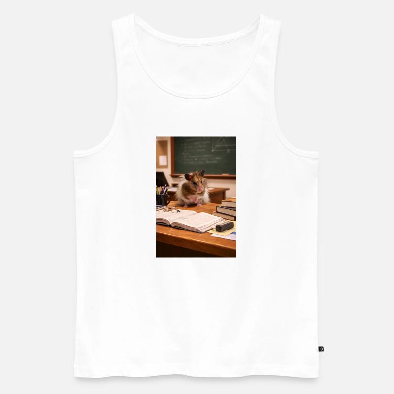 Chico 11: Professor - Männer Premium Bio Tank Top - Weiß