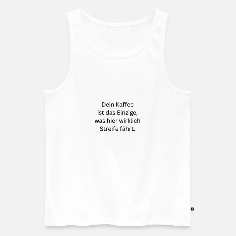 Dein_Kaffee - Männer Premium Bio Tank Top - Weiß