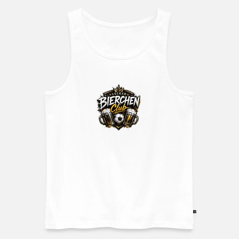 Lecker Bierchen Club - Männer Premium Bio Tank Top - Weiß