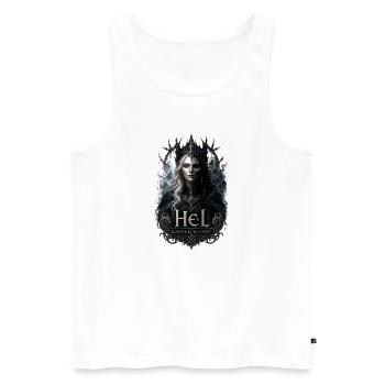 Zwischen Leben und Tod  - Männer Premium Bio Tank Top - Weiß - Vorne - Michal (187cm)