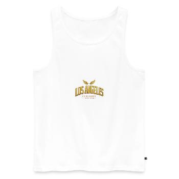 Los Angeles Wings Limited Edition - Men's Premium Organic Tank Top - white - Front - Michal (187cm)
