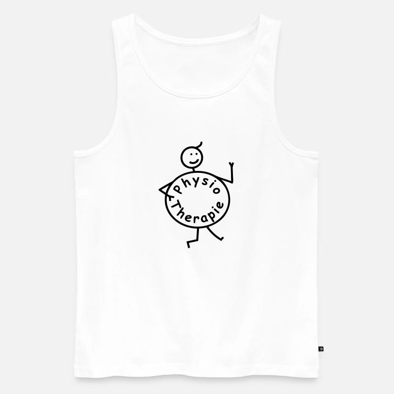 Physiotherapie läuft. - Männer Premium Bio Tank Top - Weiß
