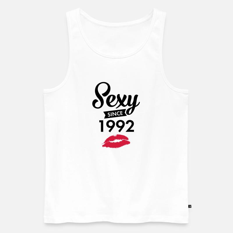 Sexy Since 1992 - Männer Premium Bio Tank Top - Weiß