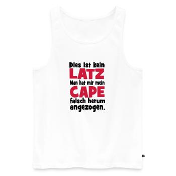 Baby - Männer Premium Bio Tank Top - Weiß - Vorne - Michal (187cm)