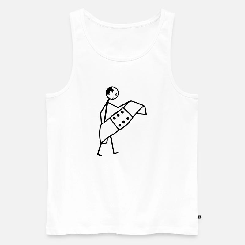Sanitäter Rettungsassistent Arzt - Männer Premium Bio Tank Top - Weiß