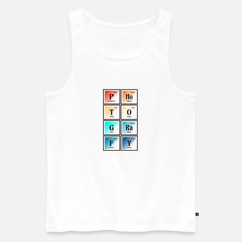 Fotografie | Periodensystem der Elemente - Männer Premium Bio Tank Top - Weiß