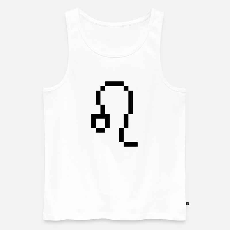 Löwe - Männer Premium Bio Tank Top - Weiß