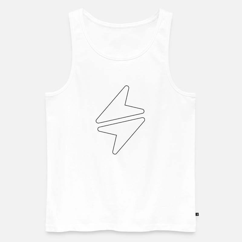 Standard-Logo - Männer Premium Bio Tank Top - Weiß