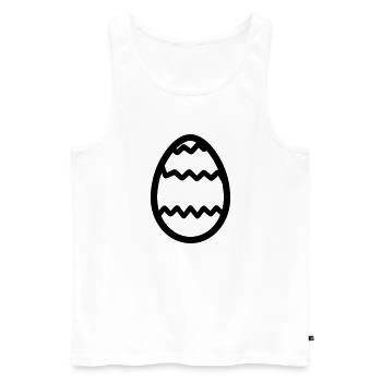 Easter Egg - Men's Premium Organic Tank Top - white - Front - AI Model Male 178 light (178cm)
