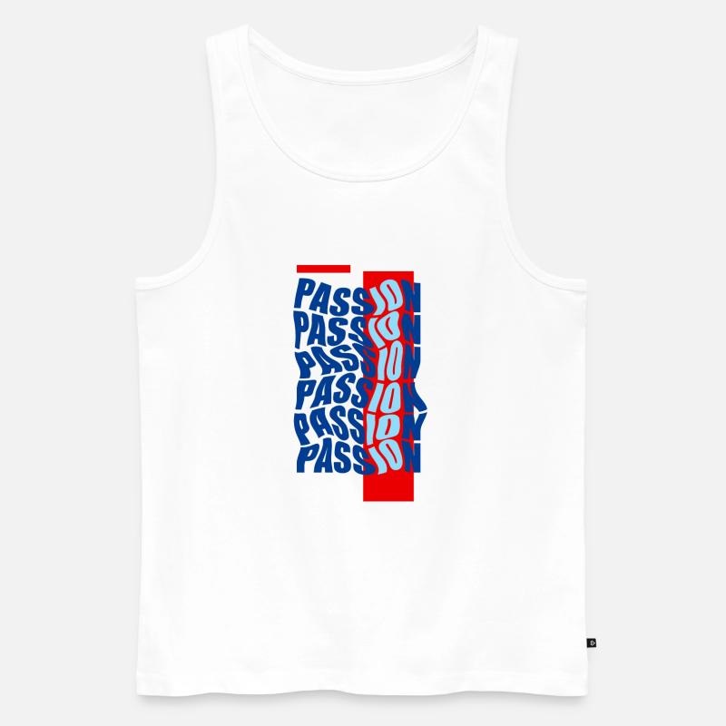 Leidenschaft - Männer Premium Bio Tank Top - Weiß