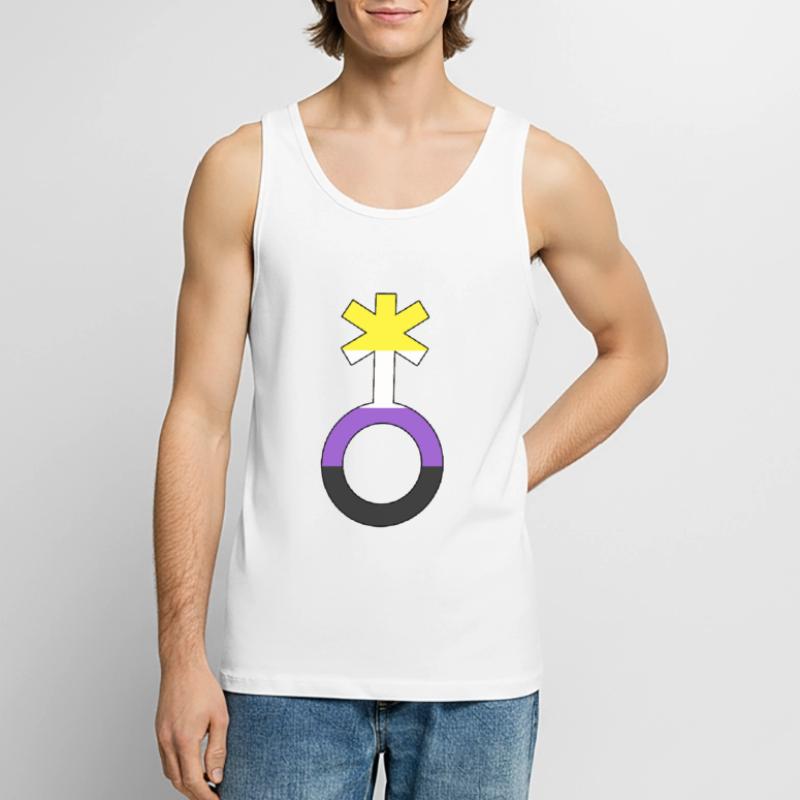 Non-binary symbol non-binary non-binary gender Men's Premium Organic Tank Top