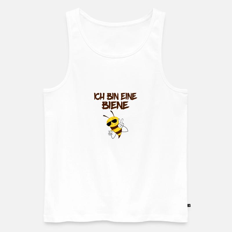 Ich bin eine biene Geschenk Imker Honig Spruch - Männer Premium Bio Tank Top - Weiß