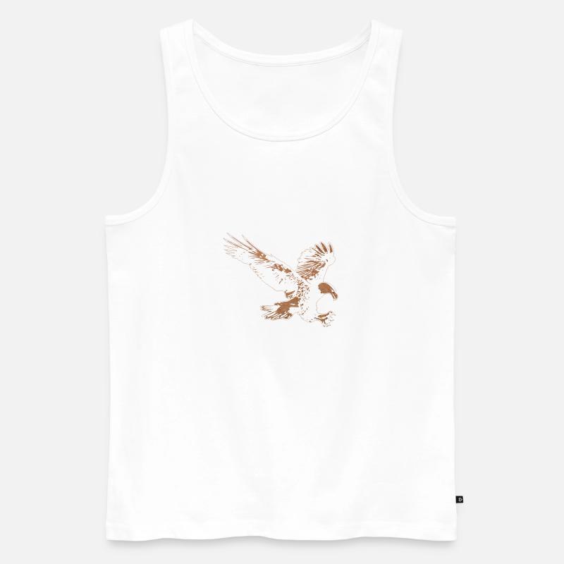 An eagle - Männer Premium Bio Tank Top - Weiß