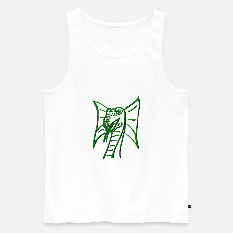 Snake2 - Männer Premium Bio Tank Top - Weiß