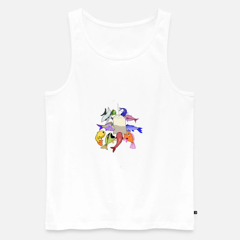 Tee-Party - Männer Premium Bio Tank Top - Weiß