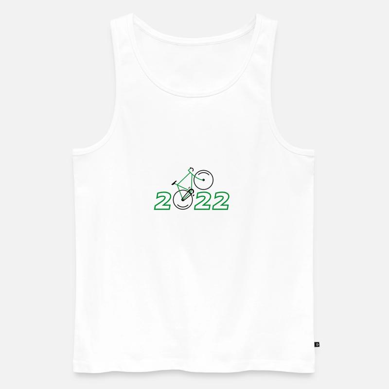 Bicycle 2022 - Männer Premium Bio Tank Top - Weiß