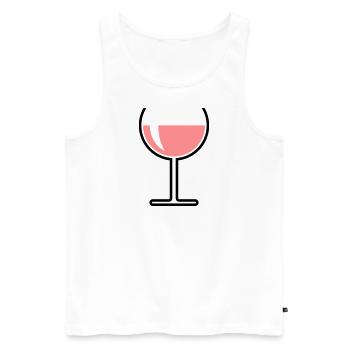 XRose Stem Foot - Men's Premium Organic Tank Top - white - Front - AI Model Male 178 light (178cm)