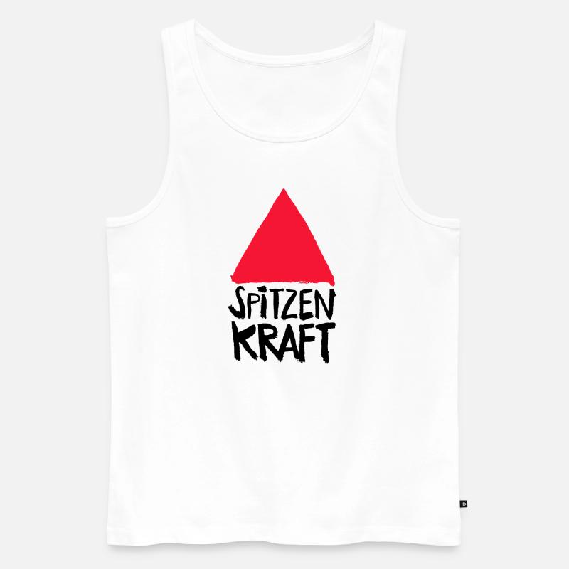 Spitzenkraft - Männer Premium Bio Tank Top - Weiß