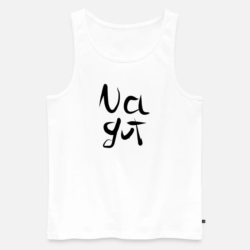 Na gut - Männer Premium Bio Tank Top - Weiß