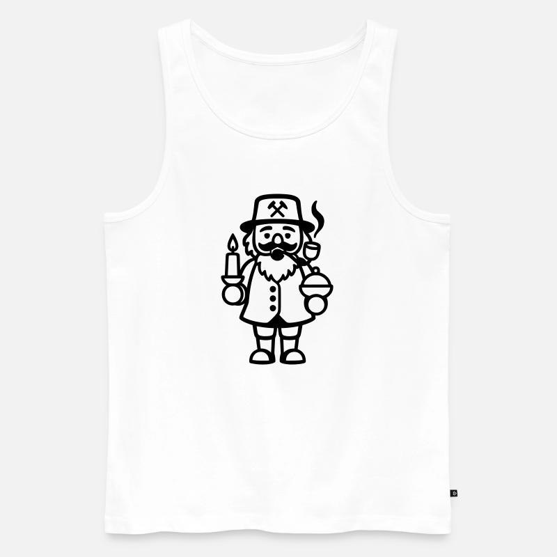 Räuchermann Räuchermännchen Weihnachten - Männer Premium Bio Tank Top - Weiß