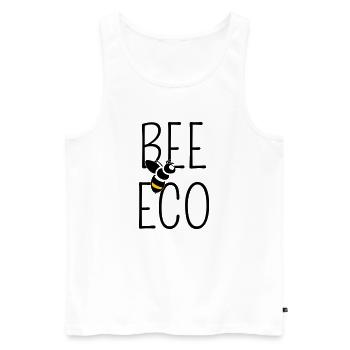 Bee Committed to Organic Transition - Men's Premium Organic Tank Top - white - Front - AI Model Male 178 light (178cm)