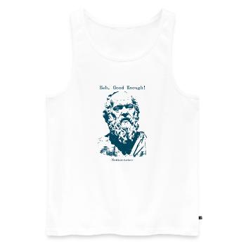 Eeh Assez Bien - Médiocraux - Débardeur bio Premium Homme - blanc - Devant - Michal (187cm)