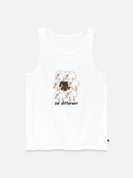 Schafherde - Männer Premium Bio Tank Top - Weiß