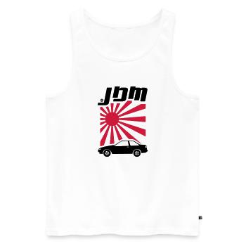JDM Corolla AE86 Coupe - Männer Premium Bio Tank Top - Weiß - Vorne - AI Model Male 178 light (178cm)