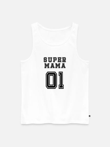 Supermama - Männer Premium Bio Tank Top - Weiß