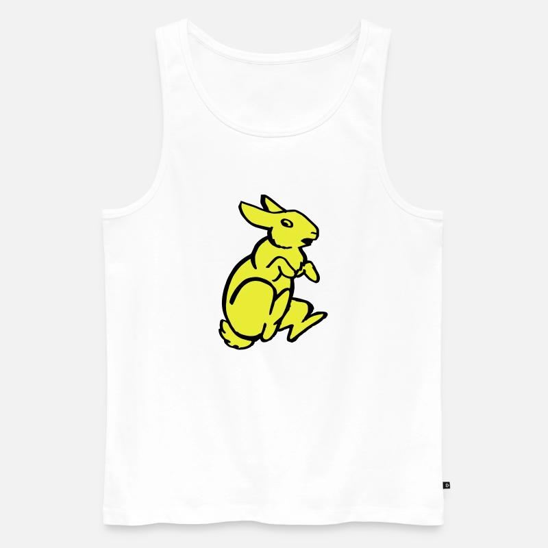 Kaninchen - Männer Premium Bio Tank Top - Weiß