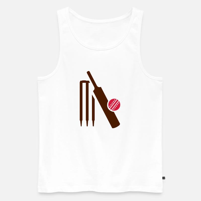 Cricket - Männer Premium Bio Tank Top - Weiß