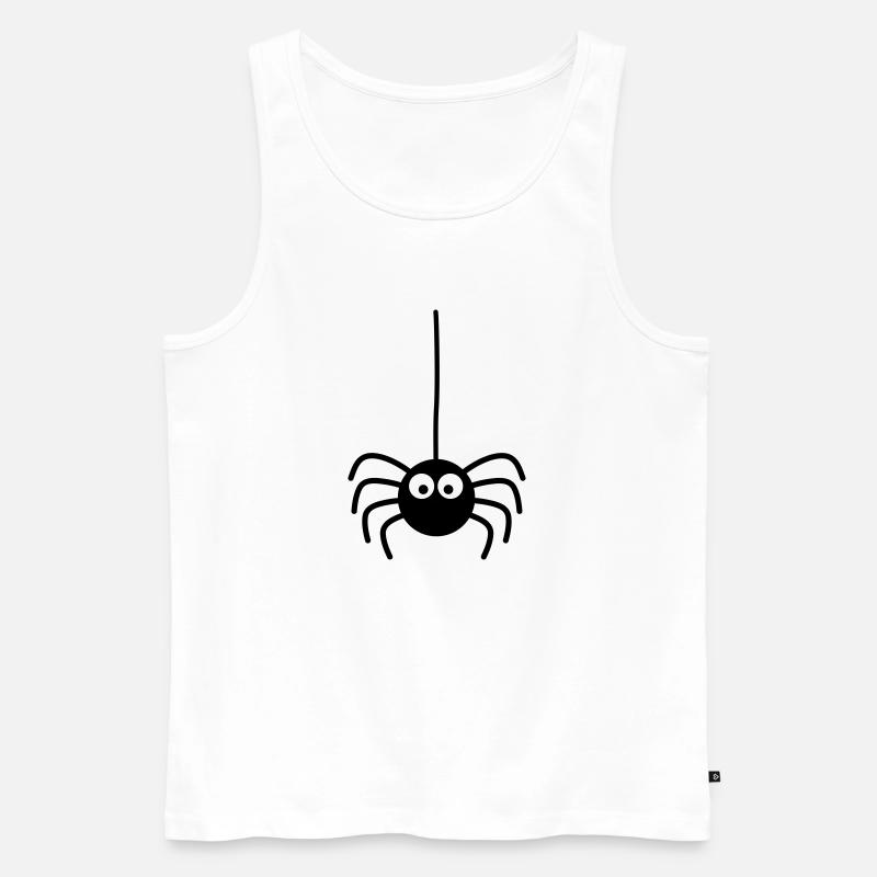 Spinne - Männer Premium Bio Tank Top - Weiß