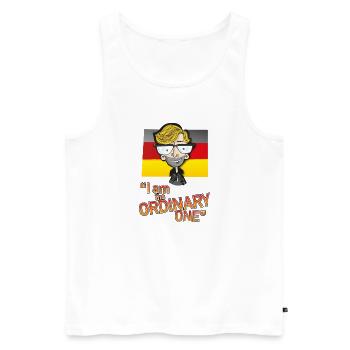 Design - Men's Premium Organic Tank Top - white - Front - Michal (187cm)