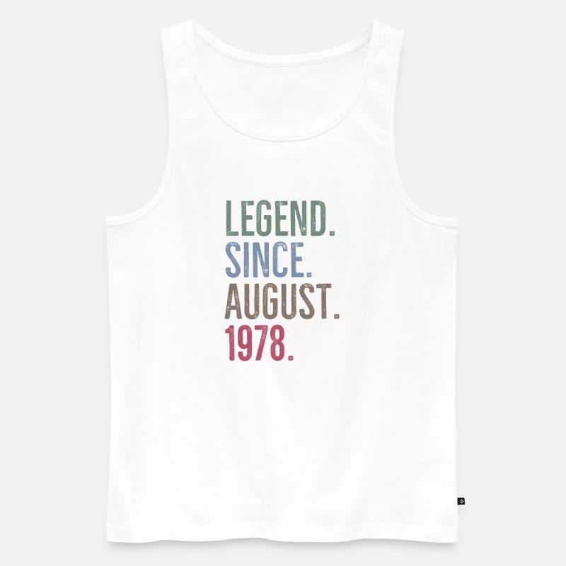 Legende seit August 1978 - Männer Premium Bio Tank Top - Weiß