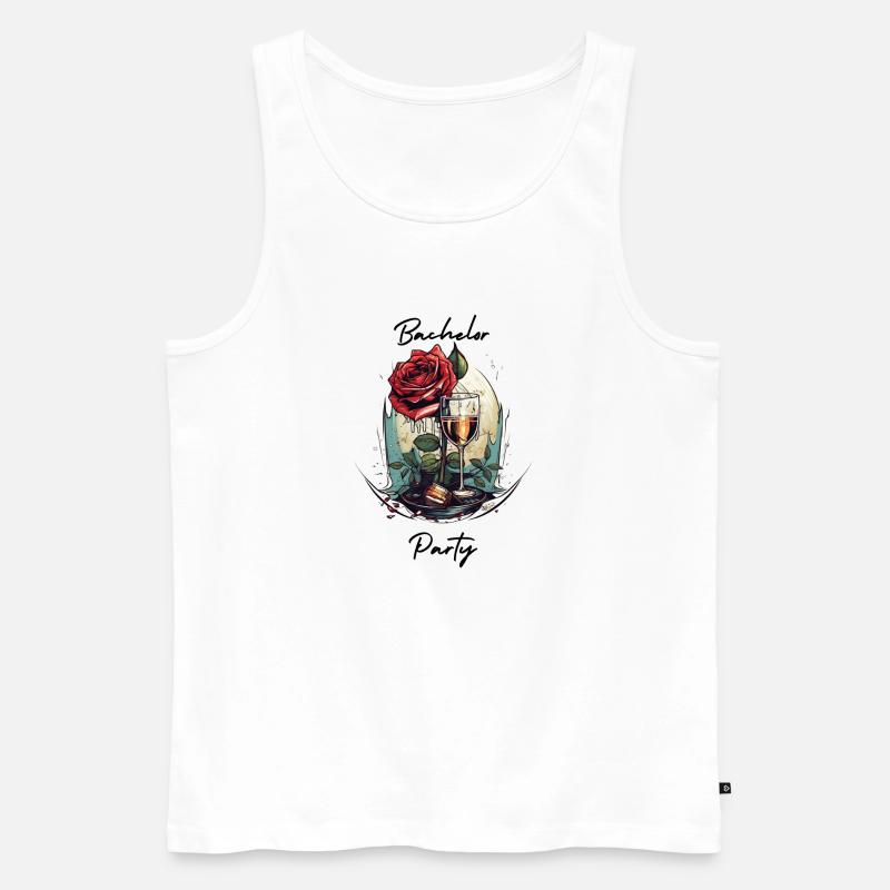 Bachelor Party - Männer Premium Bio Tank Top - Weiß