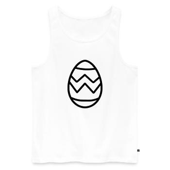 Ei - Männer Premium Bio Tank Top - Weiß - Vorne - AI Model Male 178 light (178cm)