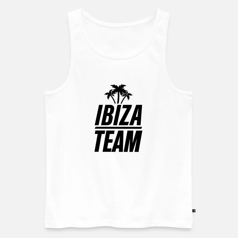 ibiza team - Männer Premium Bio Tank Top - Weiß