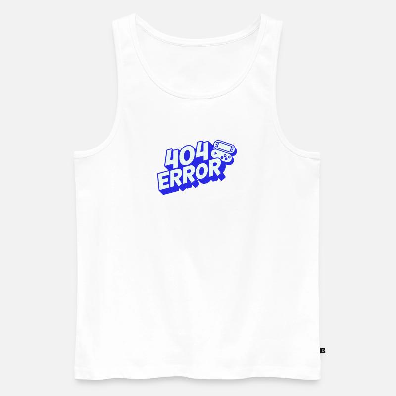 404 Error - Gaming - Männer Premium Bio Tank Top - Weiß