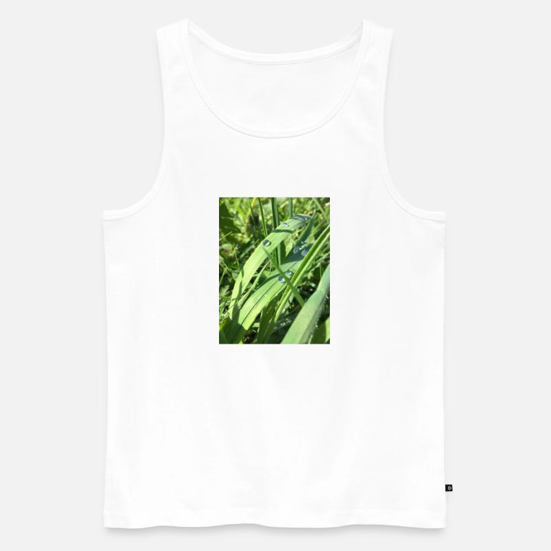 Raindrop - Männer Premium Bio Tank Top - Weiß