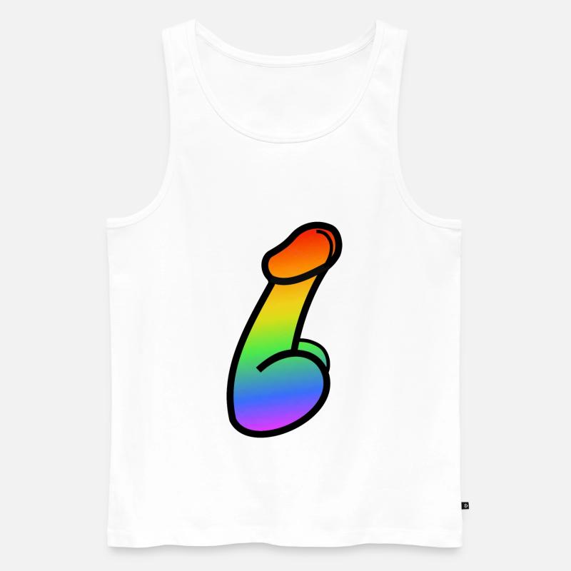 Gay - Männer Premium Bio Tank Top - Weiß