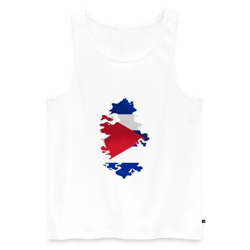 Kuba Flagge Karibik Urlaub Cuba Reise Havanna - Männer Premium Bio Tank Top - Weiß - Vorne - AI Model Male 178 light (178cm)