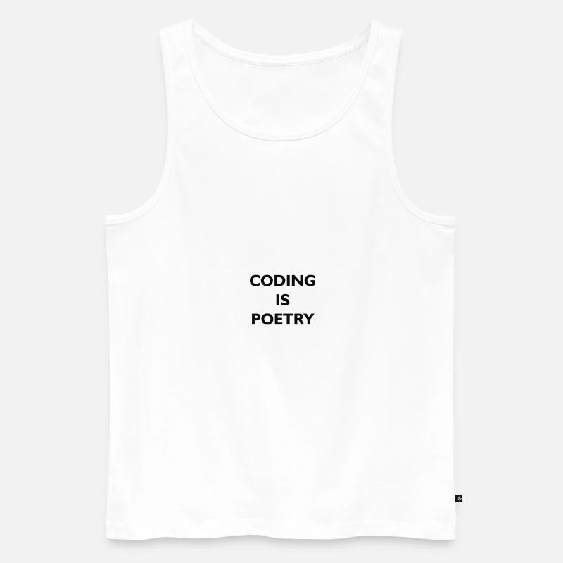 Encoding is densifying - Men's Premium Organic Tank Top - white