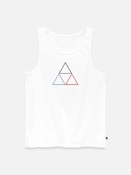 Dreieck - Männer Premium Bio Tank Top - Weiß