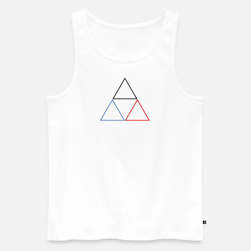 Dreieck - Männer Premium Bio Tank Top - Weiß
